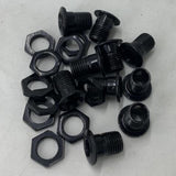 Maxbell 10x Air Vent with Gaskets Set 1/2" Percussion Accessories Gear Drum Strainer black