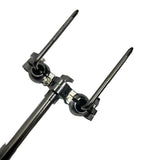 Maxbell Drum Arm Stand Rack Mount Double Tom Holder for Performances Studio Replaces