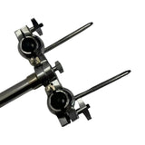 Maxbell Drum Arm Stand Rack Mount Double Tom Holder for Performances Studio Replaces