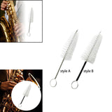 Maxbell Cleaning Brush Sturdy Multiuse White Brush Head for Saxophone Clarinet Flute style A