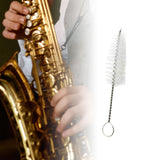 Maxbell Cleaning Brush Sturdy Multiuse White Brush Head for Saxophone Clarinet Flute style A