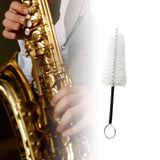 Maxbell Cleaning Brush Sturdy Multiuse White Brush Head for Saxophone Clarinet Flute style B