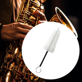 Maxbell Cleaning Brush Sturdy Multiuse White Brush Head for Saxophone Clarinet Flute style B