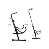 Maxbell Metal Cello Display Stand with Hook Folding Stand Portable Adjustable Height