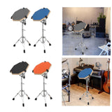 Maxbell Practice Drum Pad and Stand Adjustable Tripod Legs for Beginners Children Gray