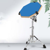 Maxbell Practice Drum Pad and Stand Adjustable Tripod Legs for Beginners Children Blue