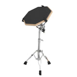 Maxbell Practice Drum Pad and Stand Adjustable Tripod Legs for Beginners Children Black