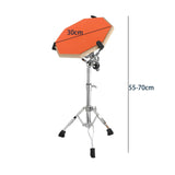Maxbell Practice Drum Pad and Stand Adjustable Tripod Legs for Beginners Children Orange