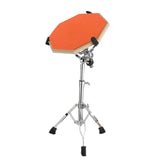 Maxbell Practice Drum Pad and Stand Adjustable Tripod Legs for Beginners Children Orange