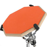 Maxbell Practice Drum Pad and Stand Adjustable Tripod Legs for Beginners Children Orange