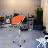 Maxbell Practice Drum Pad and Stand Adjustable Tripod Legs for Beginners Children Orange