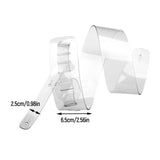 Maxbell Transparent Guitar Strap Widen PC Electric Guitar Strap for Folk Guitar Bass