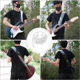 Maxbell Transparent Guitar Strap Widen PC Electric Guitar Strap for Folk Guitar Bass