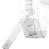 Maxbell Transparent Guitar Strap Widen PC Electric Guitar Strap for Folk Guitar Bass