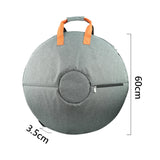 Maxbell Hand Drum Bag Percussion Instruments Profesional Backpack 22" Hand Drum Drum Bag gray