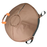 Maxbell Hand Drum Bag Percussion Instruments Profesional Backpack 22" Hand Drum Drum Bag brown