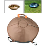 Maxbell Hand Drum Bag Percussion Instruments Profesional Backpack 22" Hand Drum Drum Bag brown