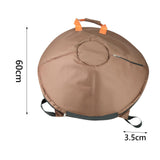 Maxbell Hand Drum Bag Percussion Instruments Profesional Backpack 22" Hand Drum Drum Bag brown