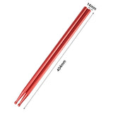 Maxbell 2Pcs Drum Sticks Classic Exercise Drumsticks for Beginners Children Exercise Red