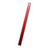 Maxbell 2Pcs Drum Sticks Classic Exercise Drumsticks for Beginners Children Exercise Red