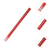 Maxbell 2Pcs Drum Sticks Classic Exercise Drumsticks for Beginners Children Exercise Red