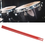 Maxbell 2Pcs Drum Sticks Classic Exercise Drumsticks for Beginners Children Exercise Red