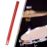 Maxbell 2Pcs Drum Sticks Classic Exercise Drumsticks for Beginners Children Exercise Red