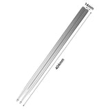 Maxbell 2Pcs Drum Sticks Classic Exercise Drumsticks for Beginners Children Exercise Argent