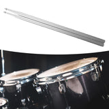 Maxbell 2Pcs Drum Sticks Classic Exercise Drumsticks for Beginners Children Exercise Argent