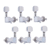 Maxbell 6Pcs 3L3R Acoustic Guitar Tuning Pegs for Electric Guitar Machine Head Parts Square