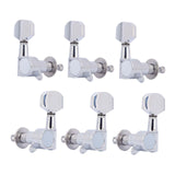 Maxbell 6Pcs 3L3R Acoustic Guitar Tuning Pegs for Electric Guitar Machine Head Parts Square