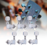 Maxbell 6Pcs 3L3R Acoustic Guitar Tuning Pegs for Electric Guitar Machine Head Parts Square