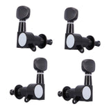 Maxbell 4 Pieces 2L 2R Ukulele Tuning Peg Replace Parts Keys Heads Knobs for Ukulele Black