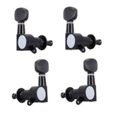 Maxbell 4 Pieces 2L 2R Ukulele Tuning Peg Replace Parts Keys Heads Knobs for Ukulele Black