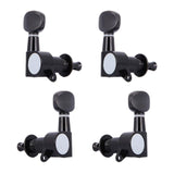 Maxbell 4 Pieces 2L 2R Ukulele Tuning Peg Replace Parts Keys Heads Knobs for Ukulele Black