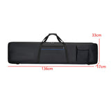 Maxbell Electric Piano Case 88Key Keyboard Case for Performance Music Studio Concert Small