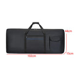 Maxbell 61 Key Keyboard Case Padded Electronic Piano Cover Case for Performance Tour Large