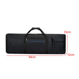 Maxbell 61 Key Keyboard Case Padded Electronic Piano Cover Case for Performance Tour Small