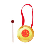 Maxbell Kids Small Gong Kids Gong Lion Dance Gong for Home Party Holiday Celebration 9cm