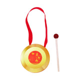 Maxbell Kids Small Gong Kids Gong Lion Dance Gong for Home Party Holiday Celebration 9cm