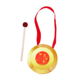 Maxbell Kids Small Gong Kids Gong Lion Dance Gong for Home Party Holiday Celebration 9cm