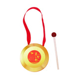 Maxbell Kids Small Gong Kids Gong Lion Dance Gong for Home Party Holiday Celebration 9cm