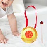 Maxbell Kids Small Gong Kids Gong Lion Dance Gong for Home Party Holiday Celebration 9cm