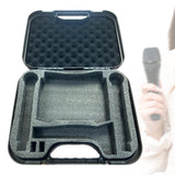 Maxbell Microphone Case Portable Foam Case Mic Suitcase Stage Microphone Storage Box