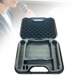 Maxbell Microphone Case Portable Foam Case Mic Suitcase Stage Microphone Storage Box