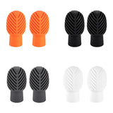 Maxbell 2x Drumstick Dampeners Portable Mute Replacement Drum Practice Tips for Drum Orange
