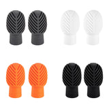 Maxbell 2x Drumstick Dampeners Portable Mute Replacement Drum Practice Tips for Drum Orange