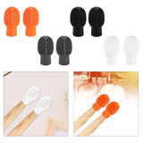 Maxbell 2x Drumstick Dampeners Portable Mute Replacement Drum Practice Tips for Drum Orange