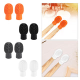 Maxbell 2x Drumstick Dampeners Portable Mute Replacement Drum Practice Tips for Drum Orange