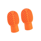 Maxbell 2x Drumstick Dampeners Portable Mute Replacement Drum Practice Tips for Drum Orange
